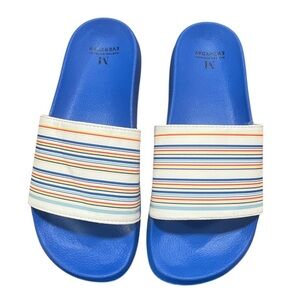 NWT- Martha Stewart Colorful Striped Women’s Slides